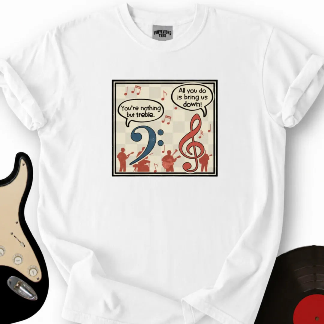 Printify T-Shirt S / White Clef Quips T-Shirt