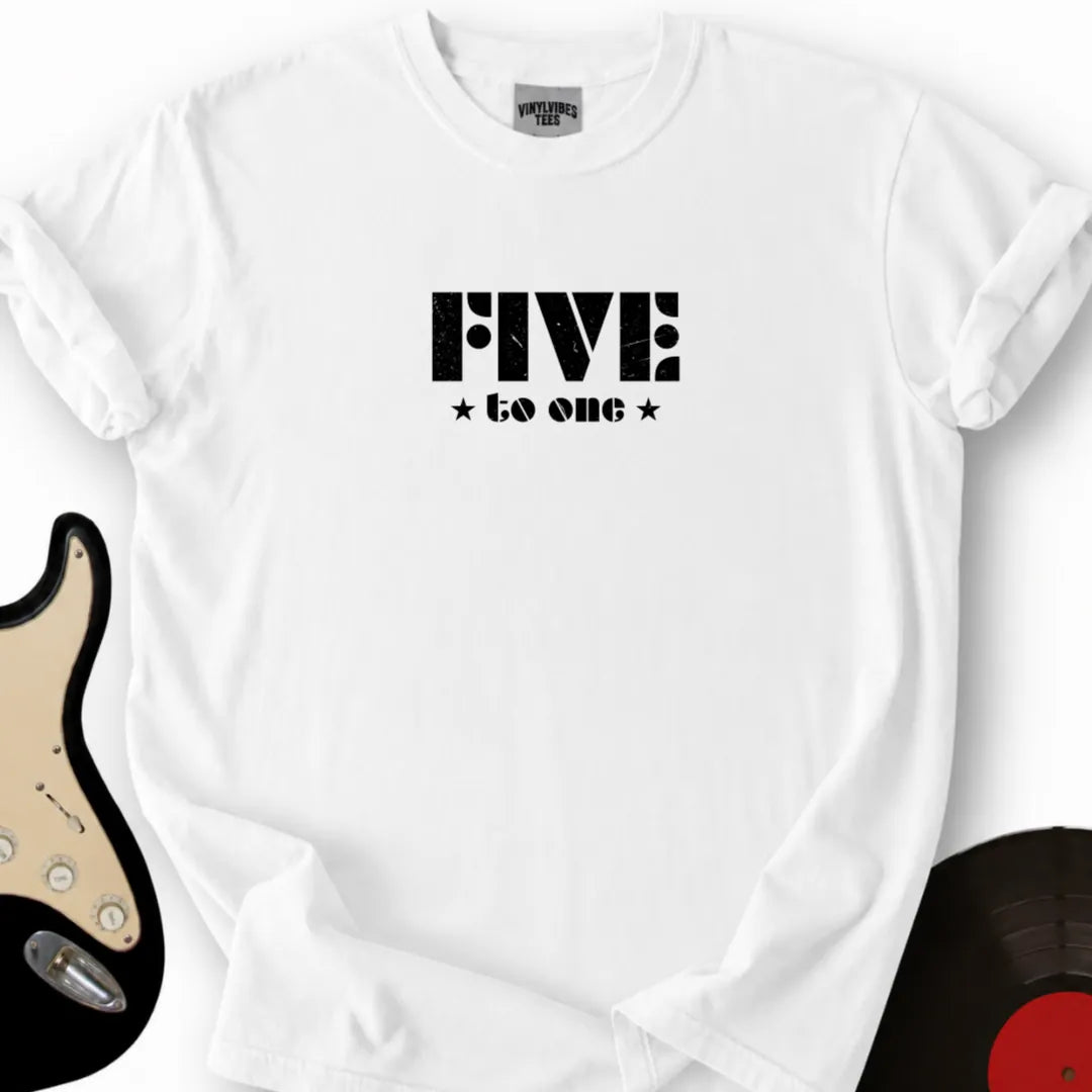 Printify T-Shirt S / White Five To One T-Shirt