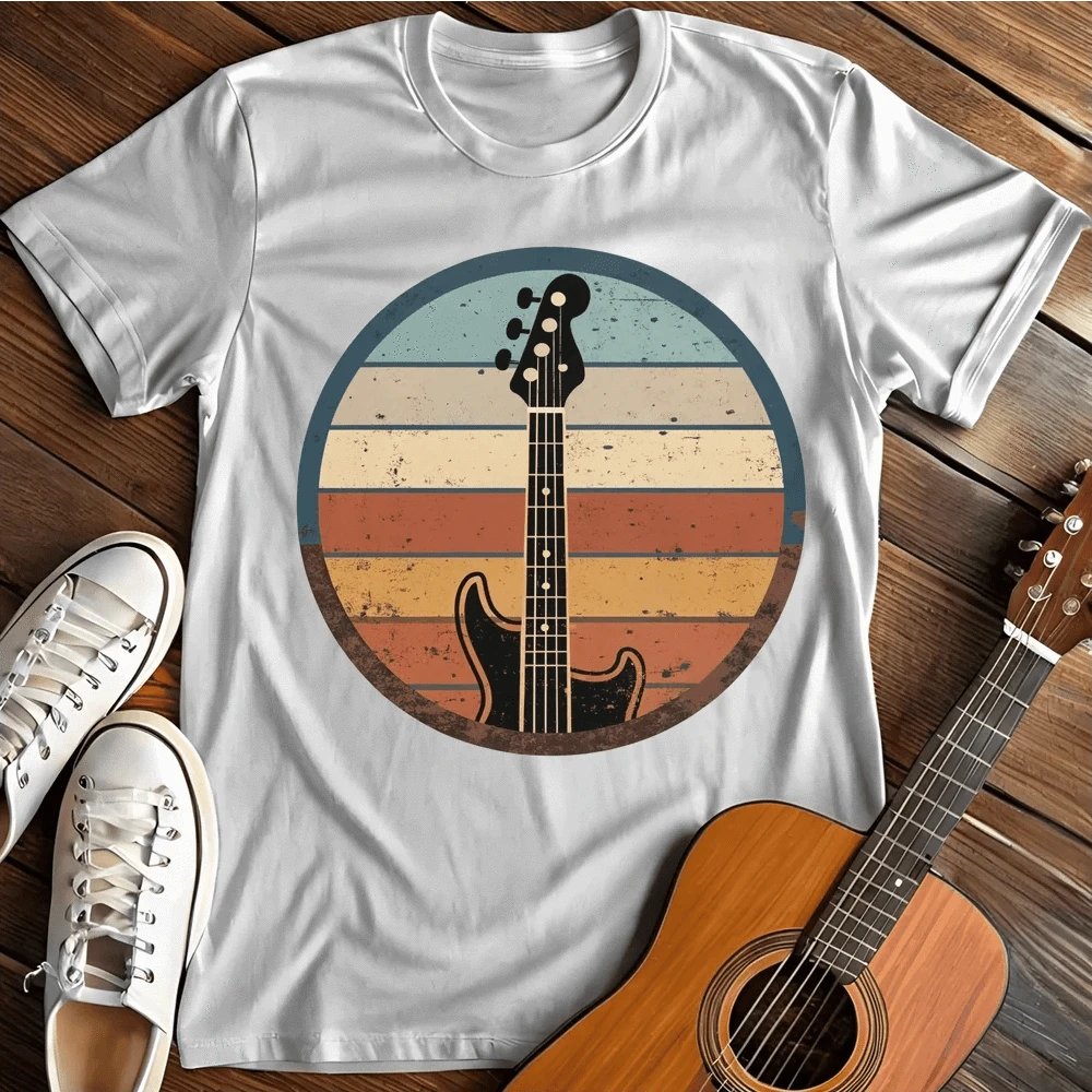 Printify T-Shirt S / White Guitar Sunset T-Shirt