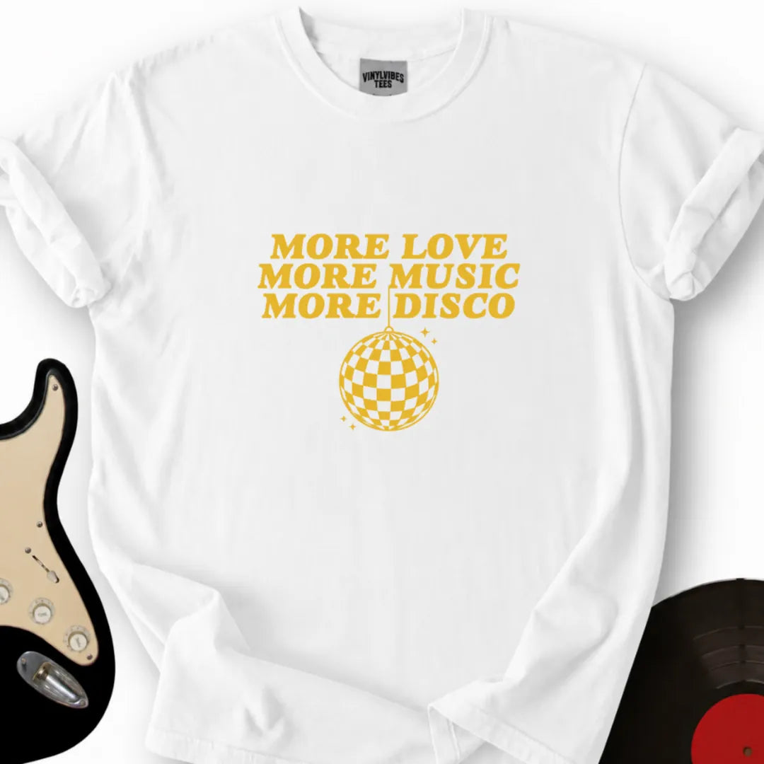 Printify T-Shirt S / White MORE DISCO T-Shirt