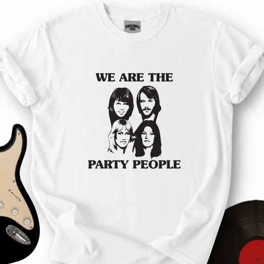 Printify T-Shirt S / White Party People T-Shirt