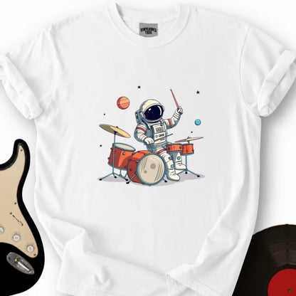 Printify T-Shirt S / White Playful Astronaut T-Shirt