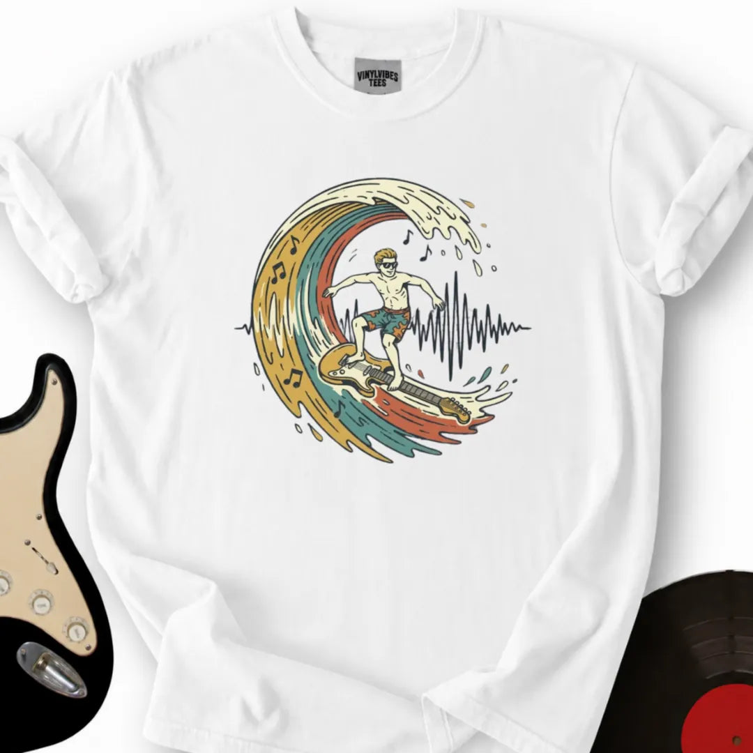 Printify T-Shirt S / White Sonic Surfer T-Shirt