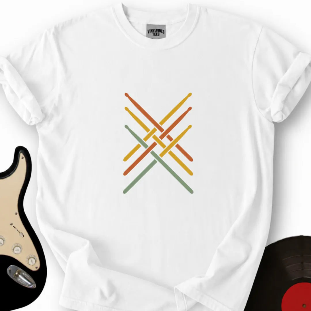 Printify T-Shirt S / White Woven Beats T-Shirt