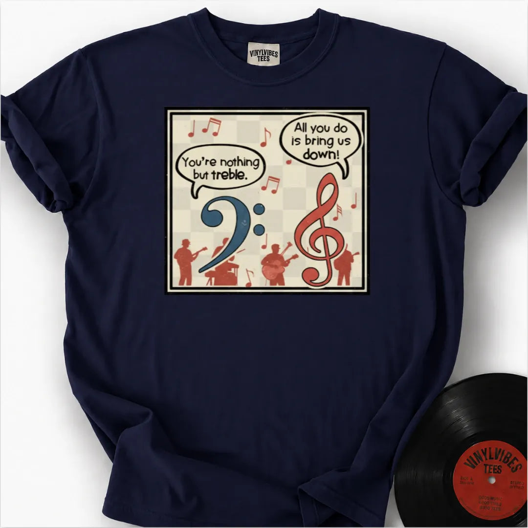 Printify T-Shirt True Navy / S Clef Quips Premium T-Shirt