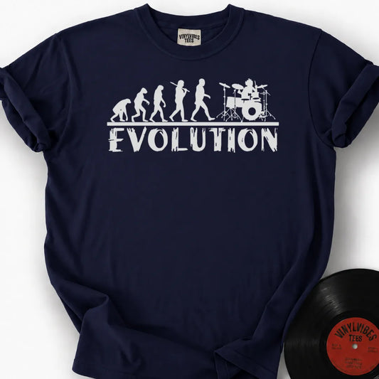 Printify T-Shirt True Navy / S Drummer Evolution Premium T-Shirt