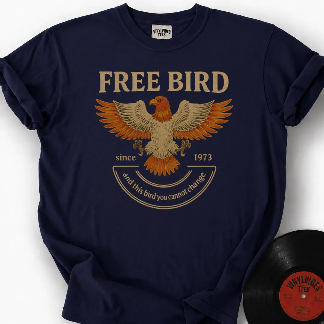 Printify T-Shirt True Navy / S Free Bird Premium T-Shirt
