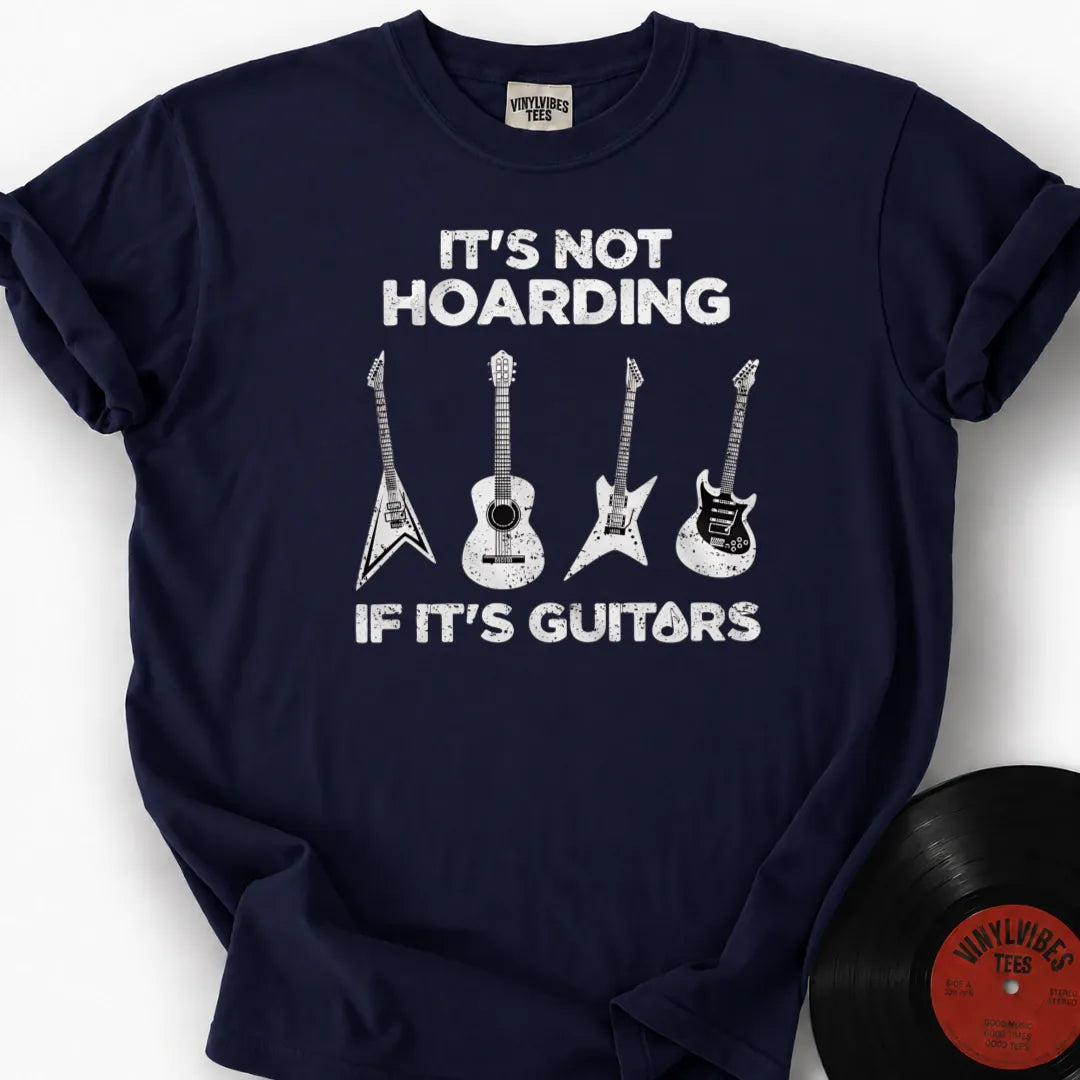Printify T-Shirt True Navy / S Guitar Hoarding Premium T-Shirt