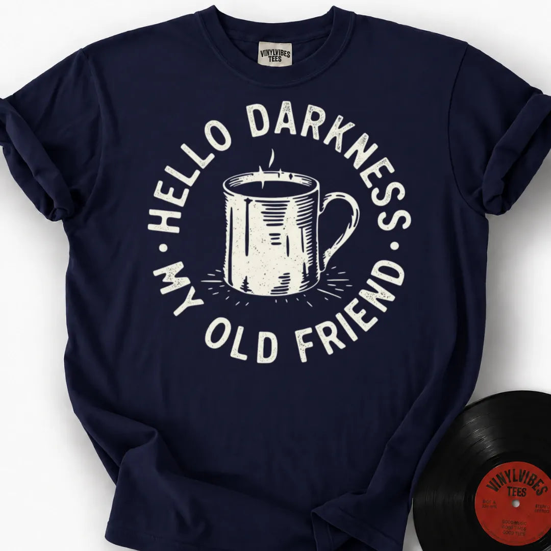 Printify T-Shirt True Navy / S Hello Darkness Premium T-Shirt