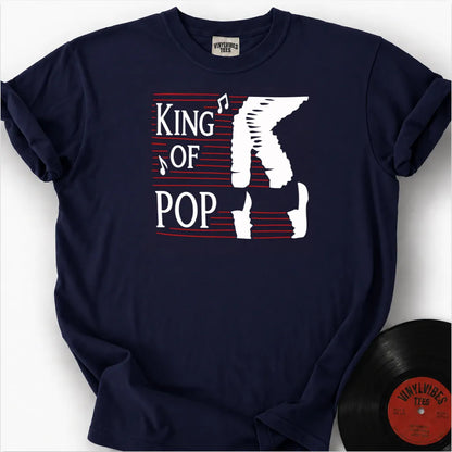 Printify T-Shirt True Navy / S King Of Pop Premium T-Shirt