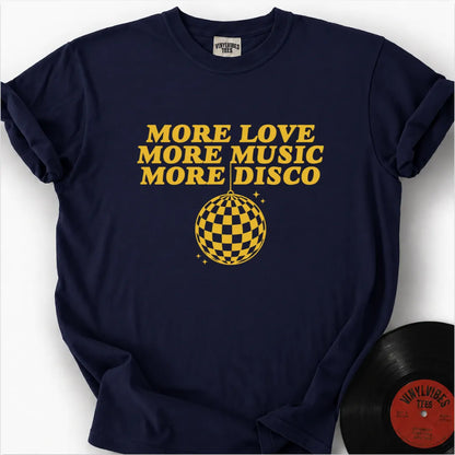 Printify T-Shirt True Navy / S MORE DISCO Premium T-Shirt