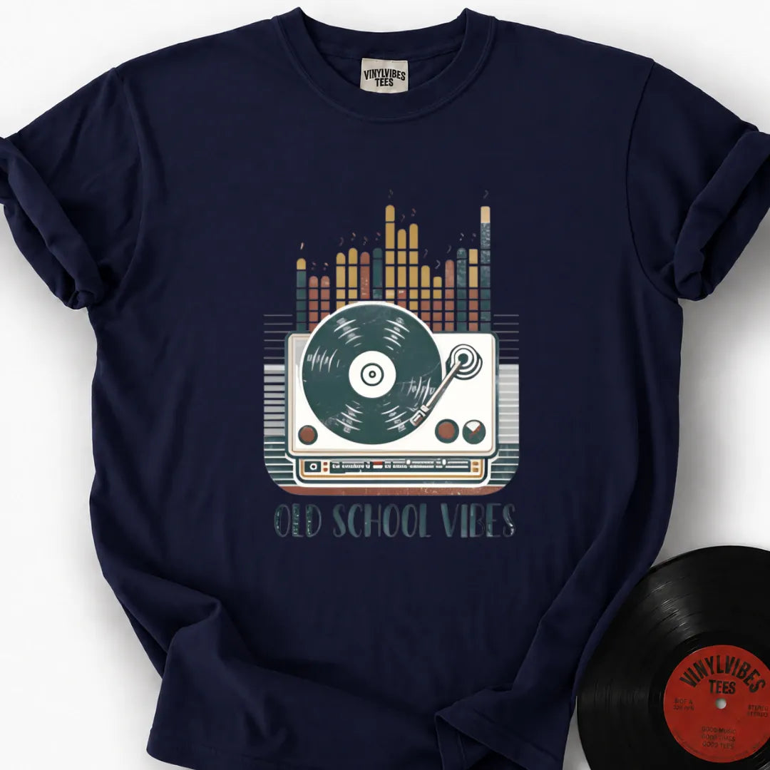 Printify T-Shirt True Navy / S Old Skool Vibes Premium T-Shirt