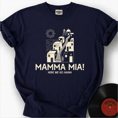 Printify T-Shirt True Navy / S Postcard Greece Premium T-Shirt