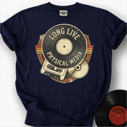 Printify T-Shirt True Navy / S The Analog Trinity Premium T-Shirt