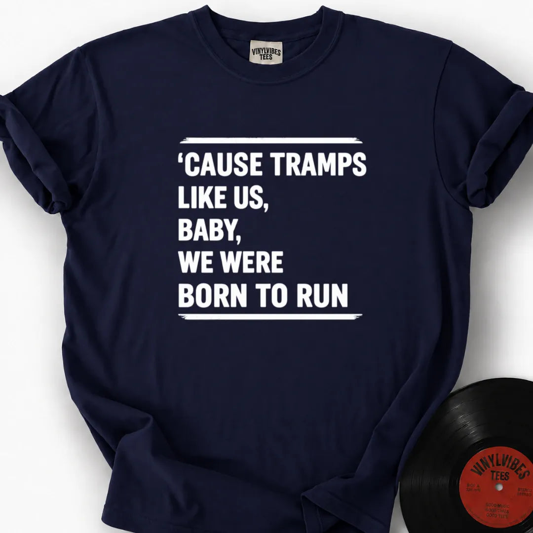 Printify T-Shirt True Navy / S We Were Born To Run Premium T-Shirt