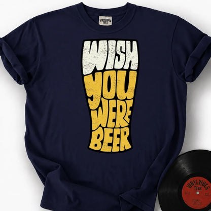 Printify T-Shirt True Navy / S Wish You Were Beer Premium T-Shirt