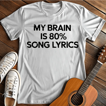 Printify T-Shirt White / S 80 Lyrics T Shirt