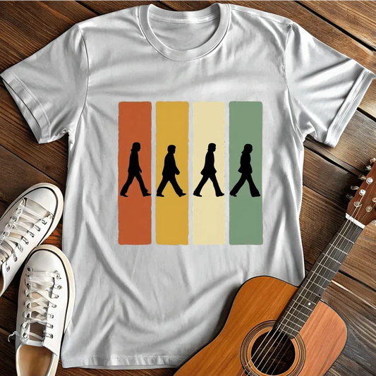Printify T-Shirt White / S Abbey Road Retro T Shirt