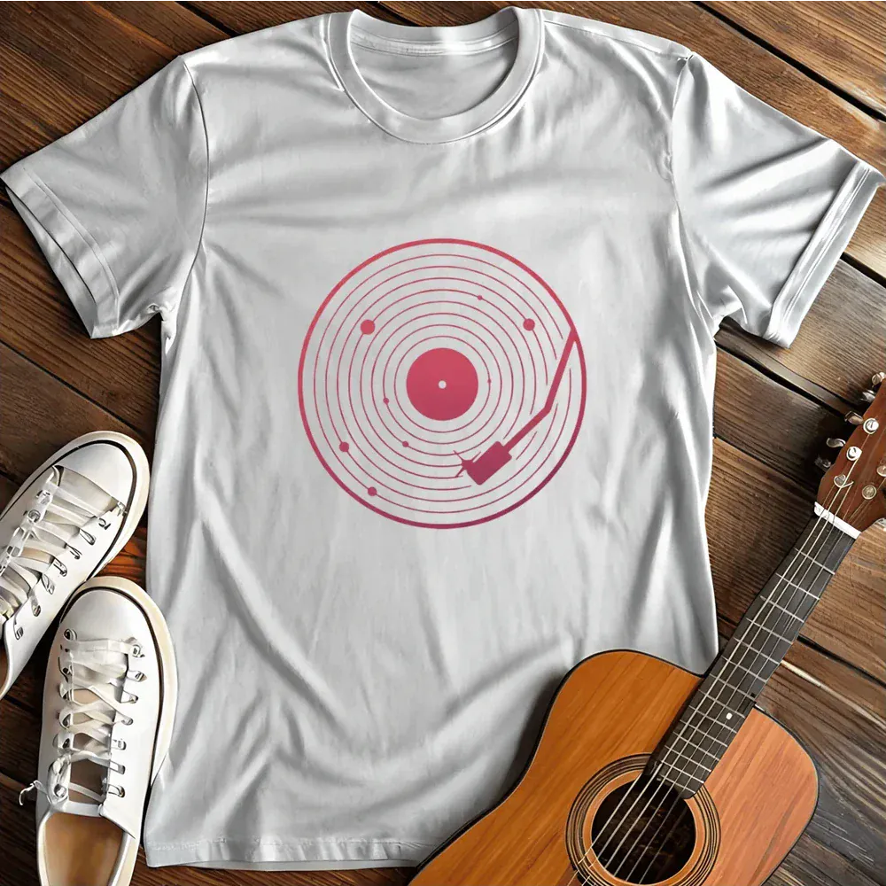 Printify T-Shirt White / S Abstract Vinyl Records T Shirt