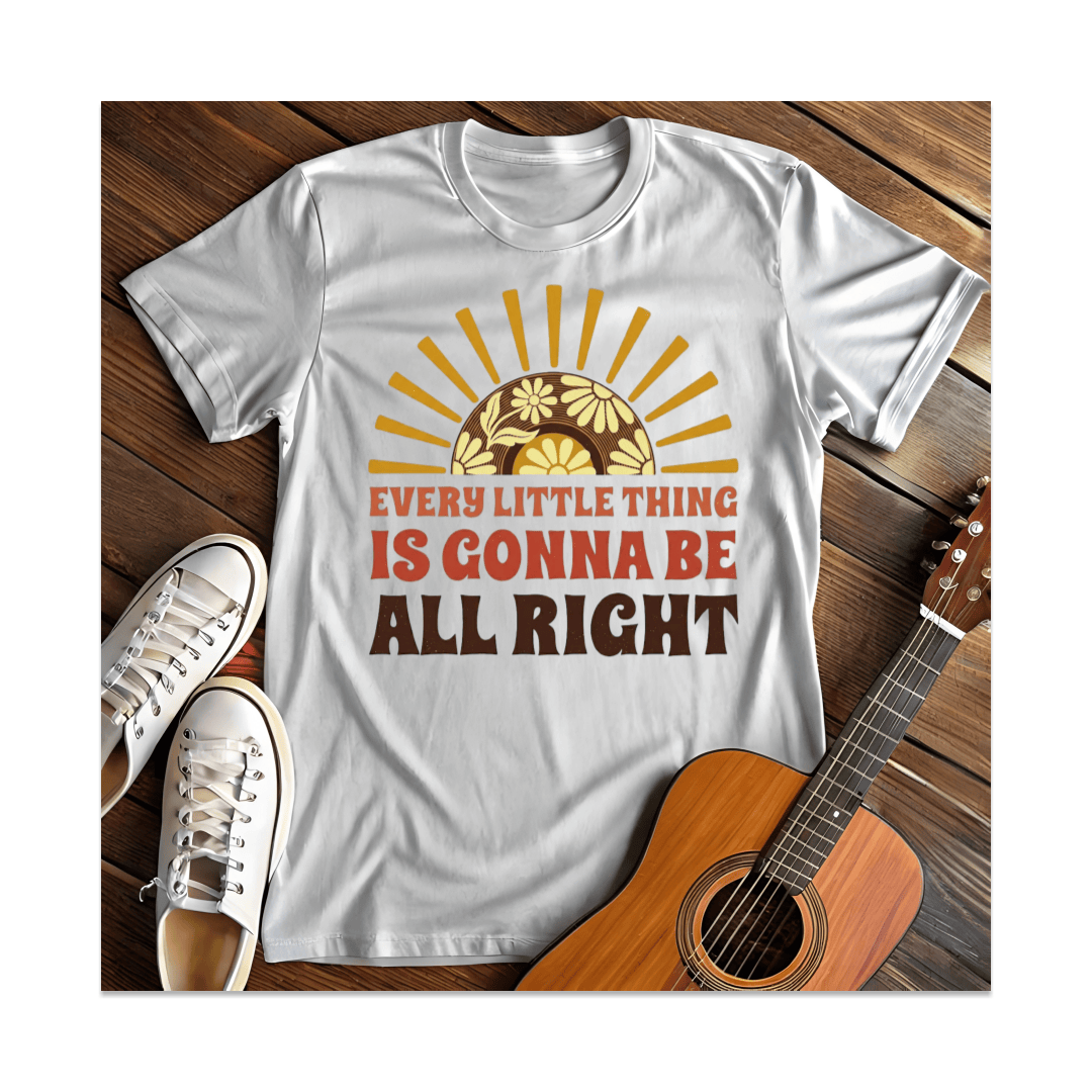 Printify T-Shirt White / S All Right T-Shirt