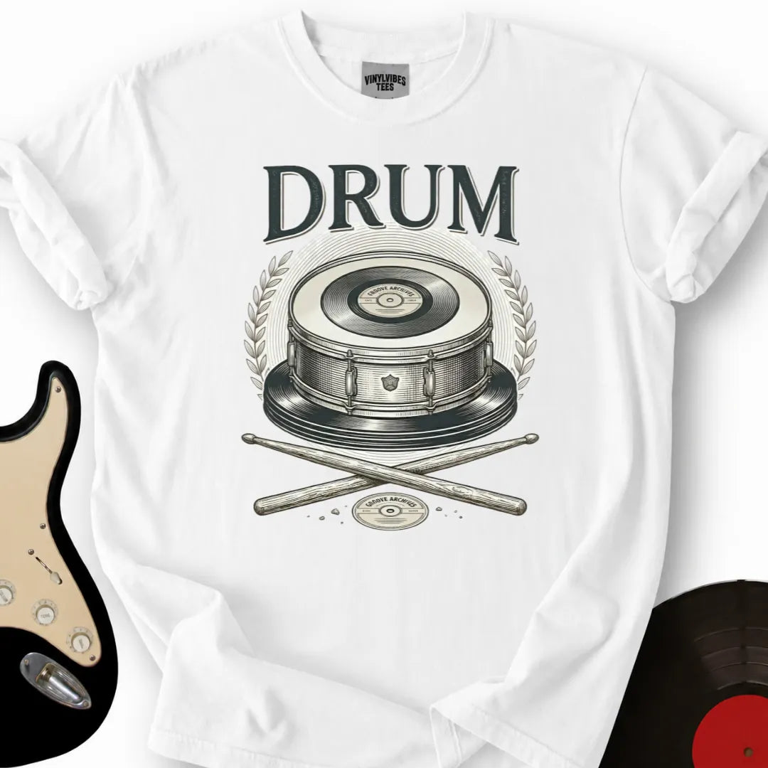 Printify T-Shirt White / S Analog Beat T-Shirt