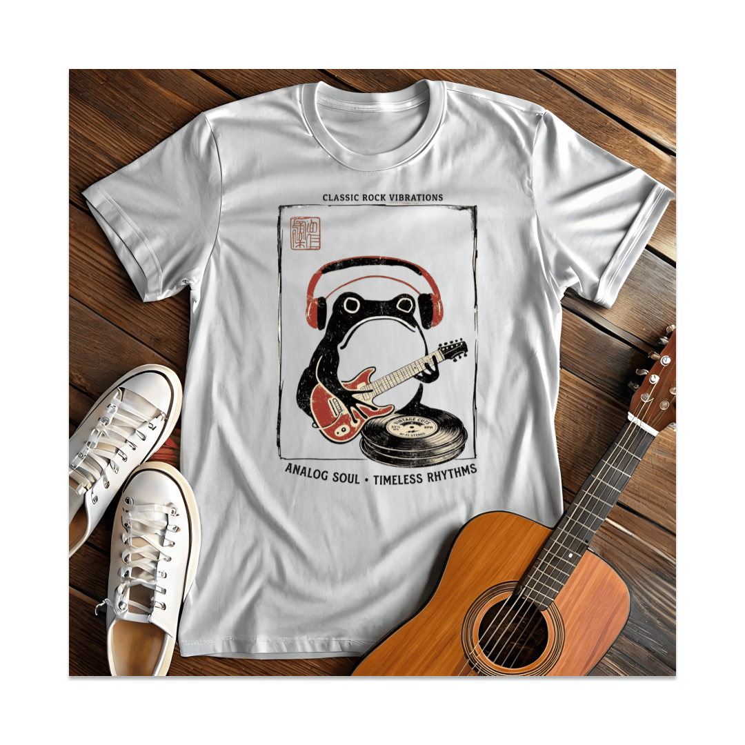 Printify T-Shirt White / S Analog Soul Rythms T-Shirt