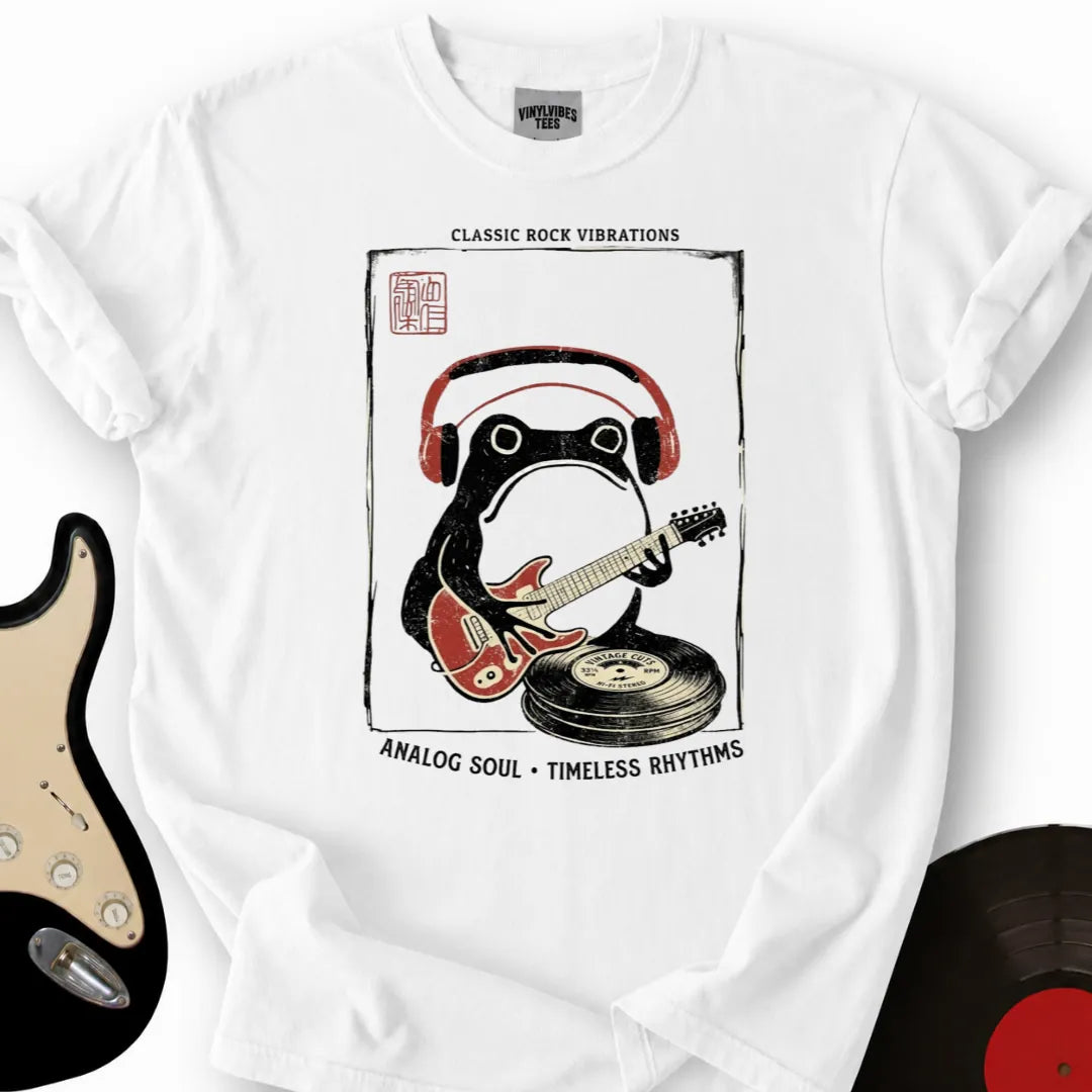 Printify T-Shirt White / S Analog Soul Rythms T-Shirt