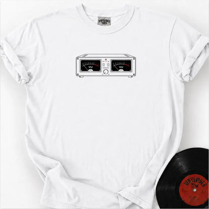 Printify T-Shirt White / S Analog Vu Meter Premium T-Shirt