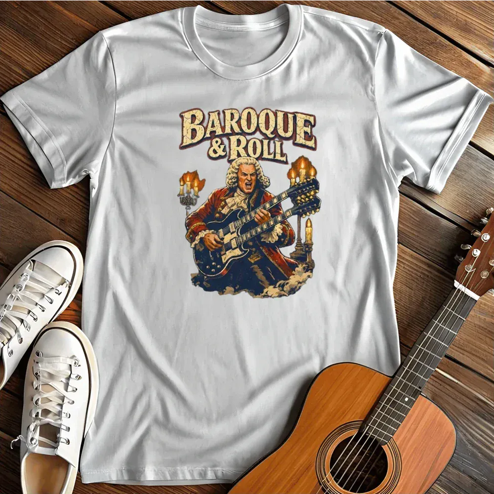 Printify T-Shirt White / S Baroque Roll T Shirt