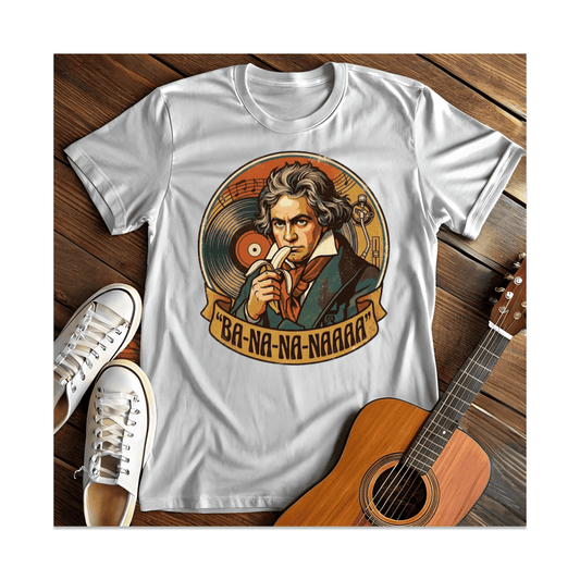 Printify T-Shirt White / S Beethoven Banana Symphony T-Shirt