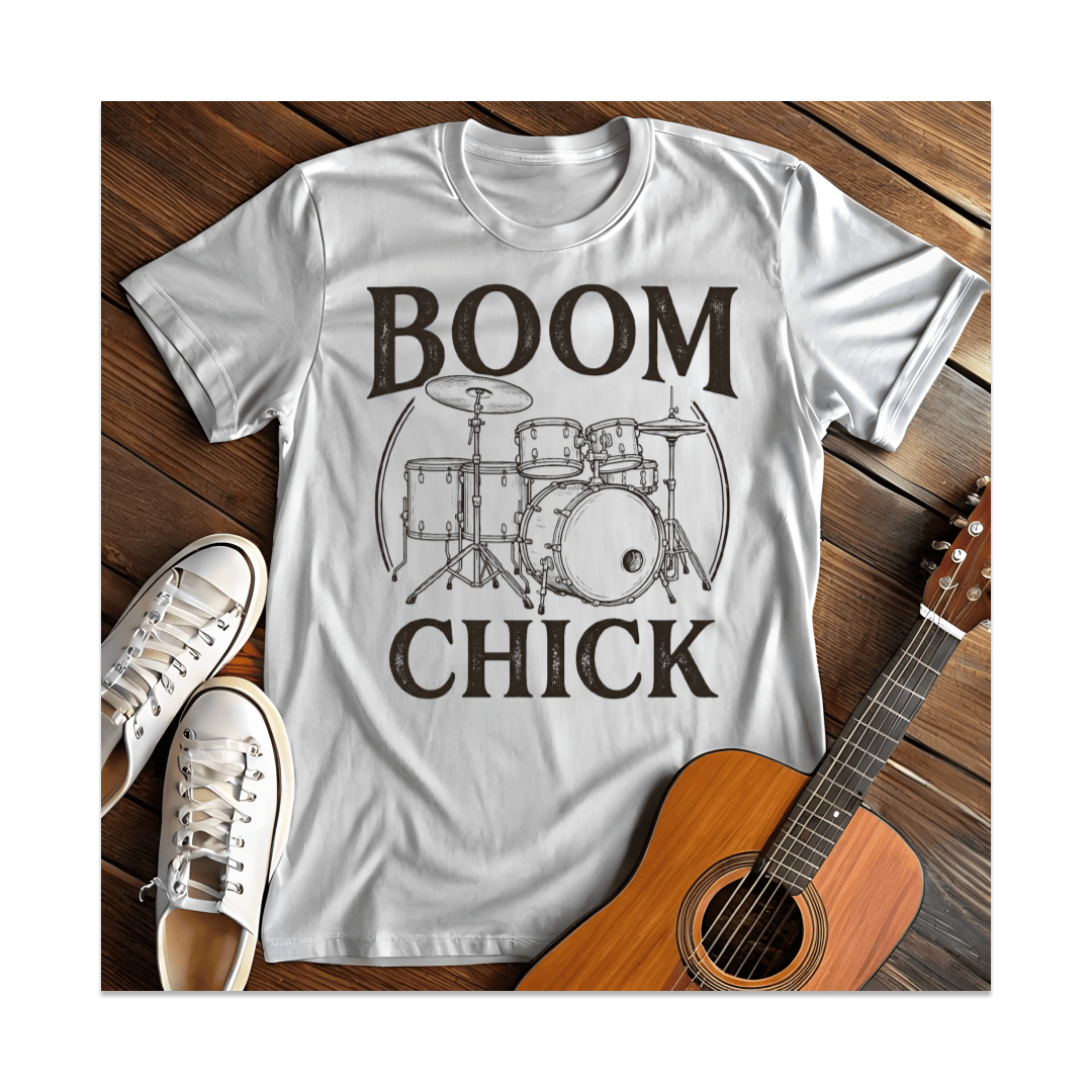 Printify T-Shirt White / S Boom Chick T-Shirt