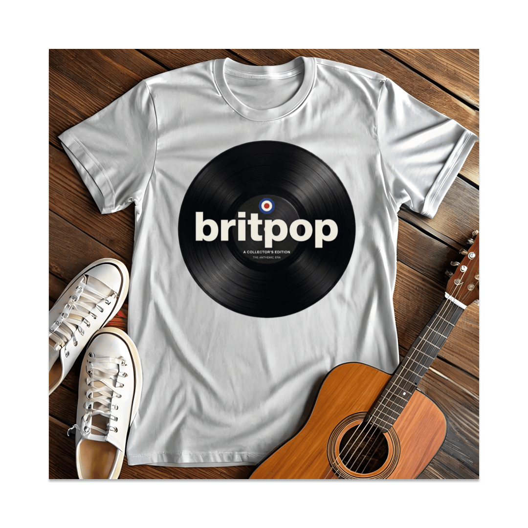 Printify T-Shirt White / S Britpop Collector's Edition Vinyl T-Shirt