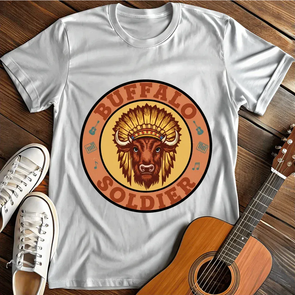 Printify T-Shirt White / S Buffalo Soldier T Shirt
