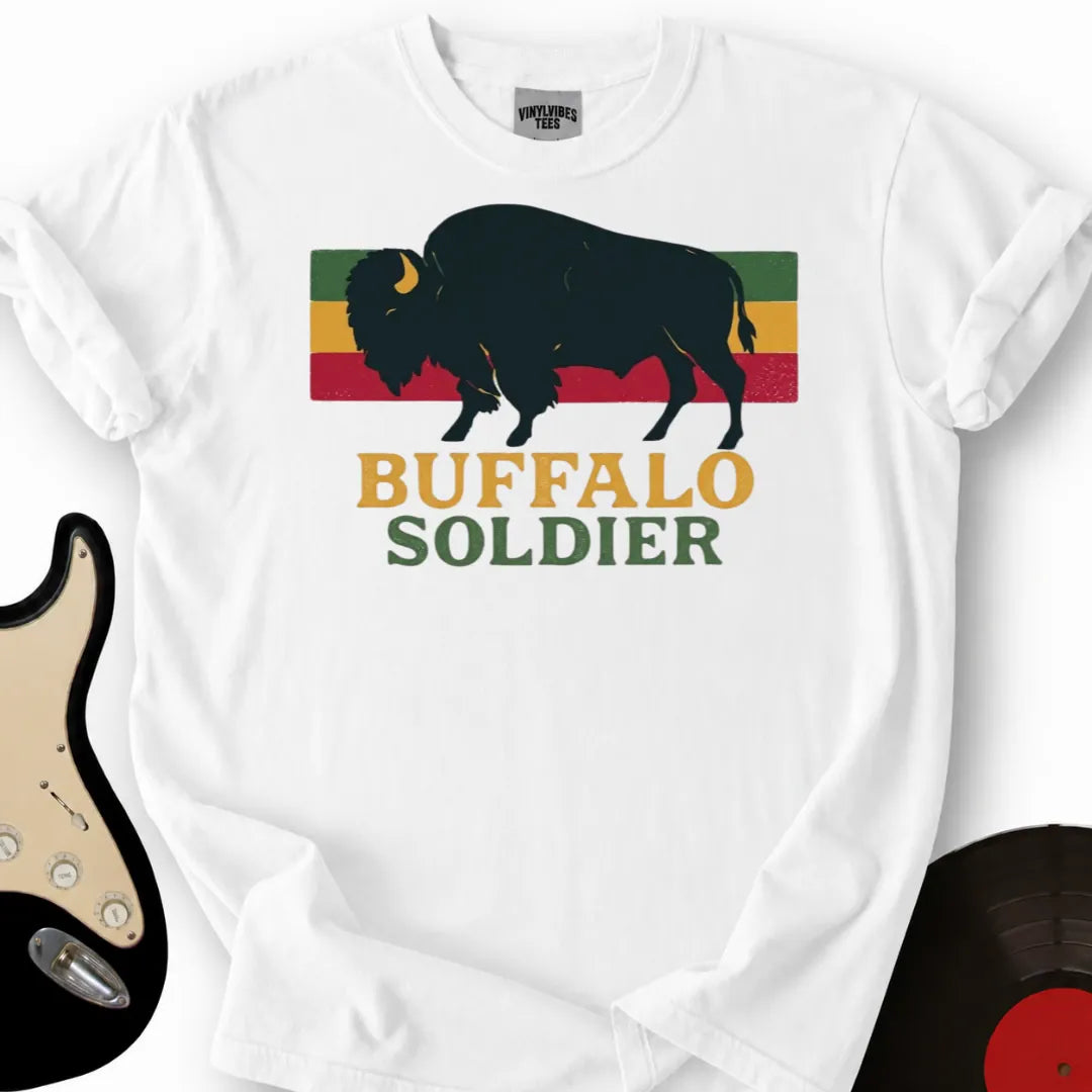 Printify T-Shirt White / S Buffalo Soldier T-Shirt