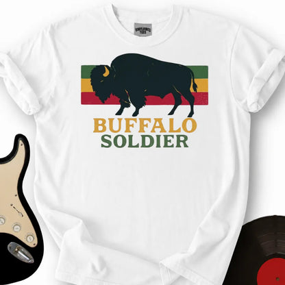 Printify T-Shirt White / S Buffalo Soldier T-Shirt