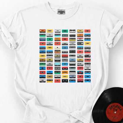 Printify T-Shirt White / S Casette Hoarder Premium T-Shirt