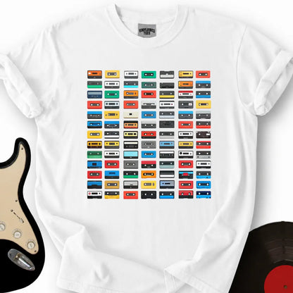 Printify T-Shirt White / S Casette Hoarder T-Shirt
