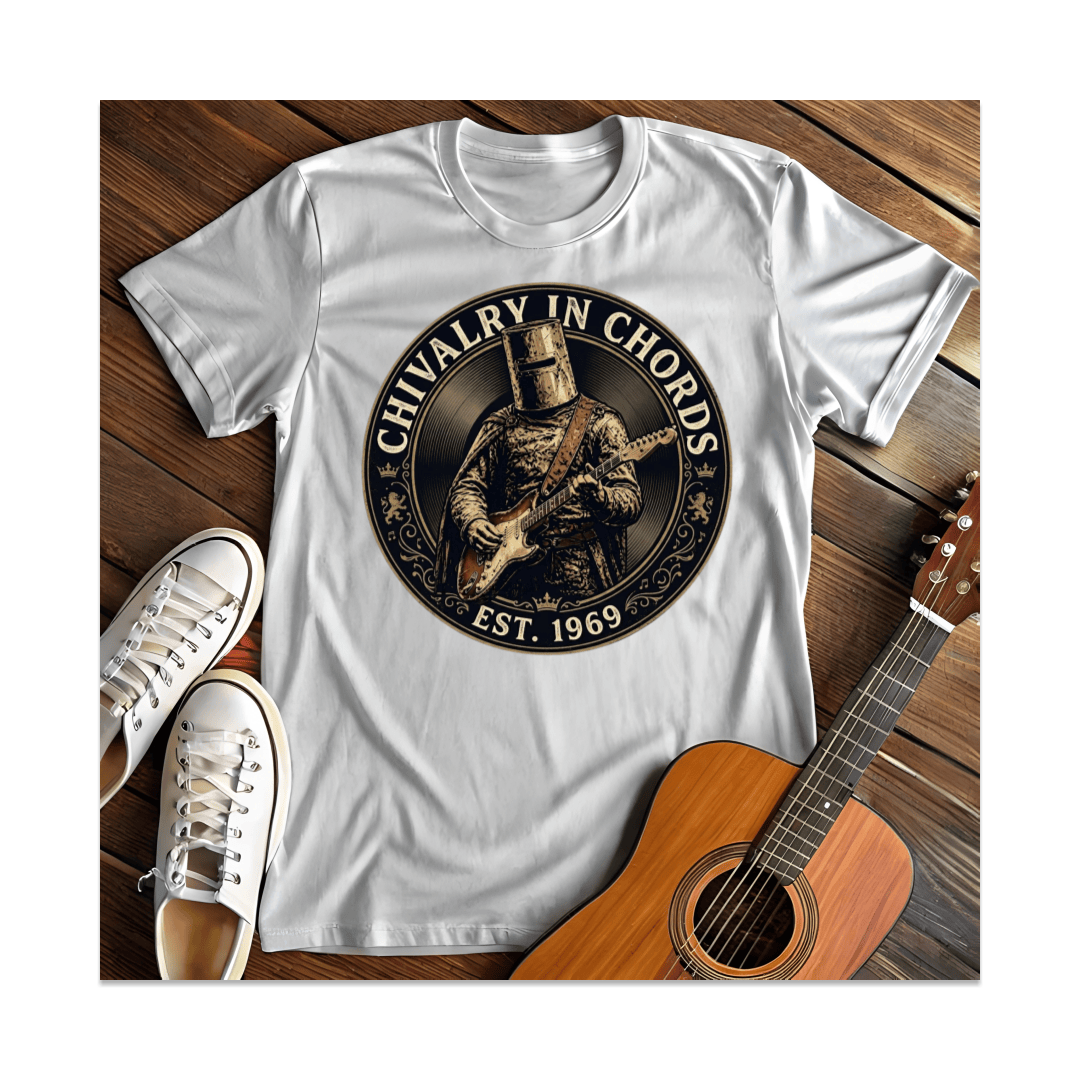 Printify T-Shirt White / S Chivalry In Chords T-Shirt