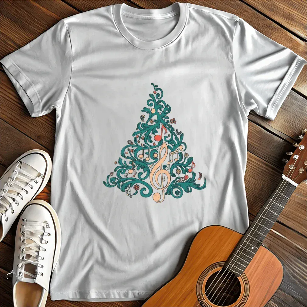 Printify T-Shirt White / S Christmas Clef T Shirt