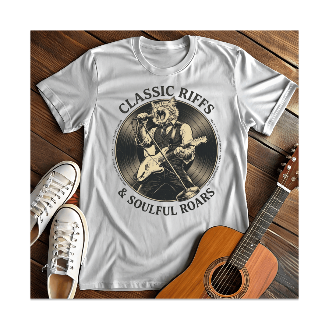Printify T-Shirt White / S Classic Riffs T-Shirt