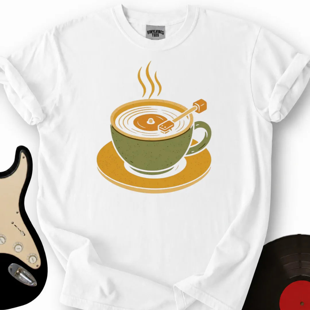 Printify T-Shirt White / S Coffee Player T-Shirt