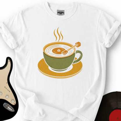 Printify T-Shirt White / S Coffee Player T-Shirt