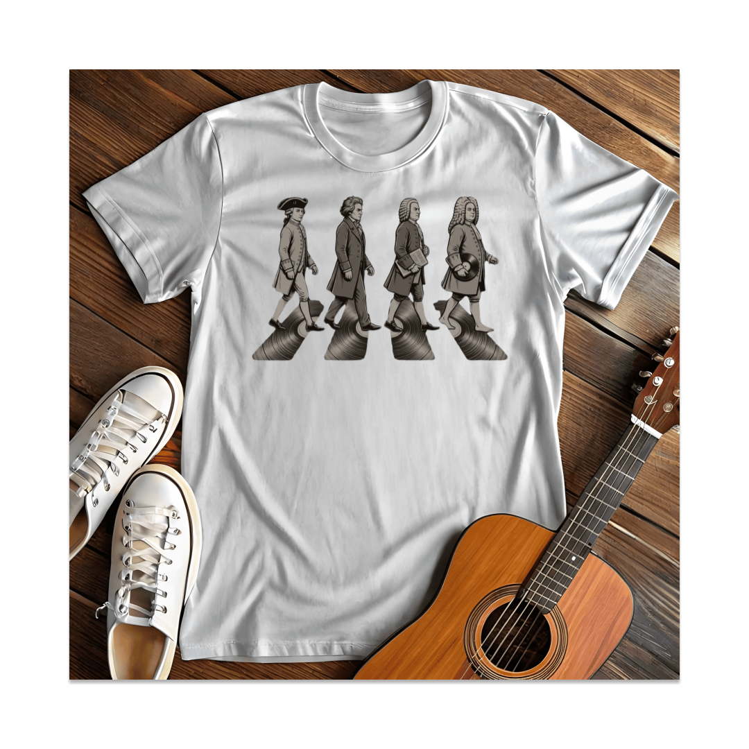 Printify T-Shirt White / S Composers Vinyl Crossing T-Shirt