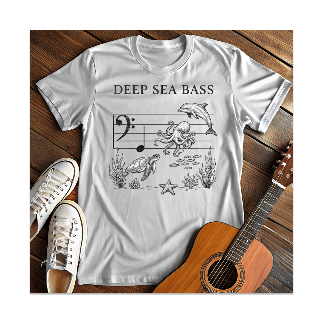 Printify T-Shirt White / S Deep Sea Bass T-Shirt