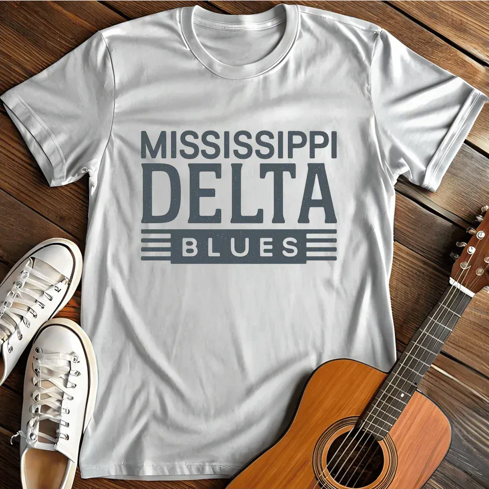 Printify T-Shirt White / S Delta Blues T Shirt
