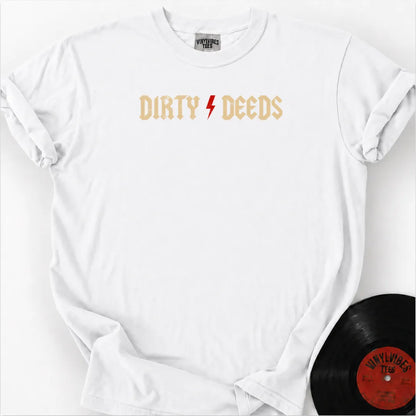 Printify T-Shirt White / S Dirty Deeds Premium T-Shirt