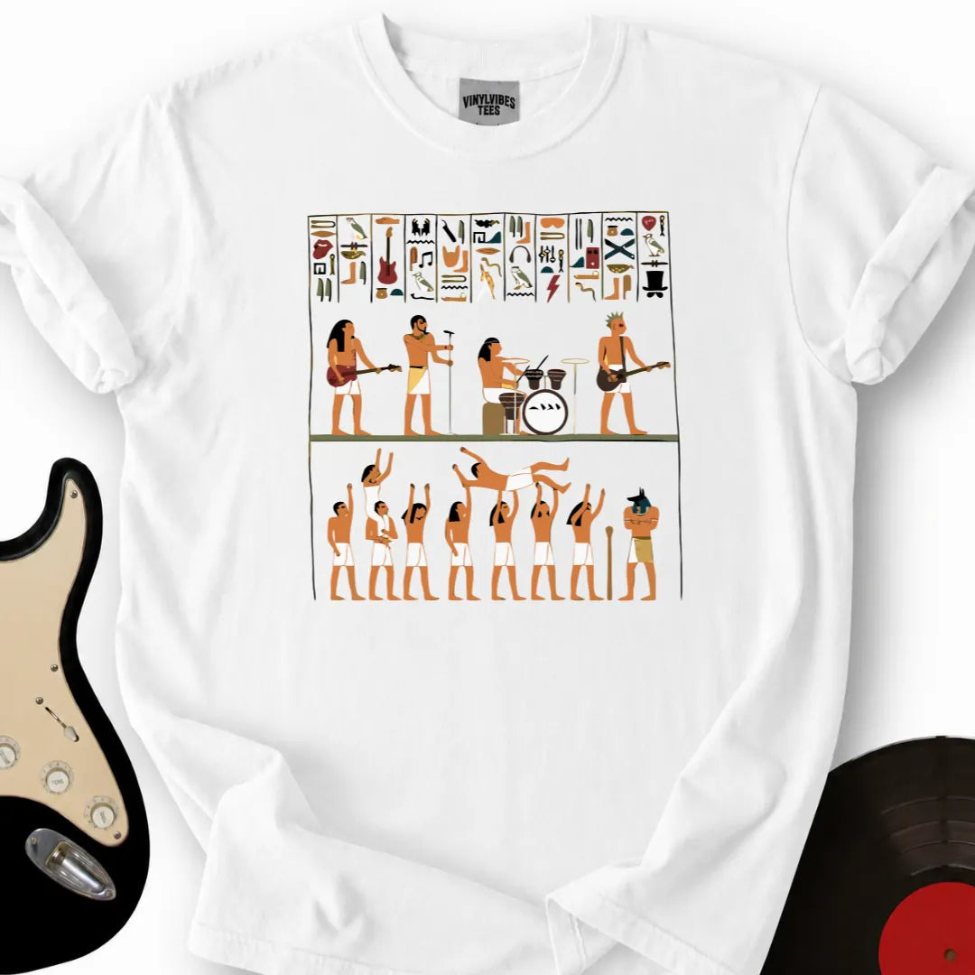 Printify T-Shirt White / S Egyptian Rockband T-Shirt
