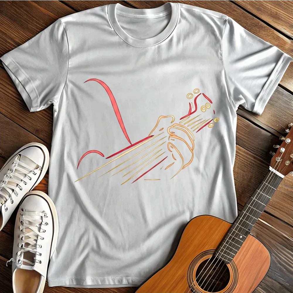 Printify T-Shirt White / S Electric Guitar T Shirt