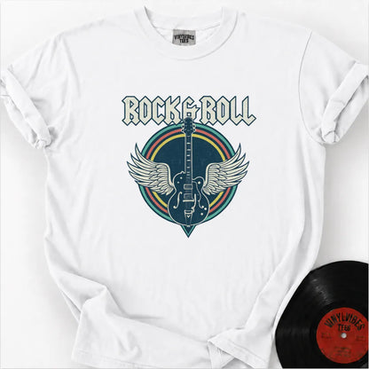Printify T-Shirt White / S Flight Of Rock Premium T-Shirt