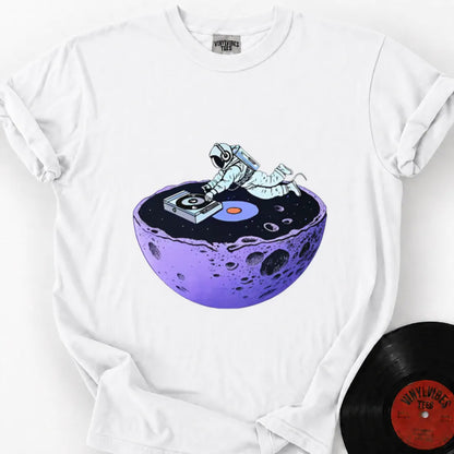 Printify T-Shirt White / S Floating Astronaut Premium T-Shirt